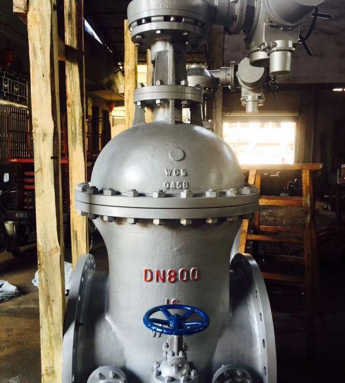 帶旁通的電動(dòng)閘閥z941h-16c DN800(怎么安裝)