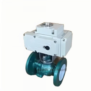 電動球閥Q941F46-16C  DN80強(qiáng)腐蝕性介質(zhì)管路